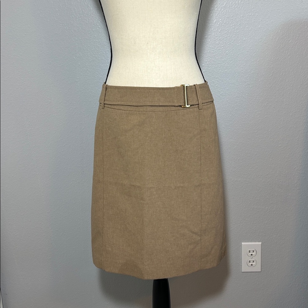 New York & Company Tan City Stretch Skirt NWOT